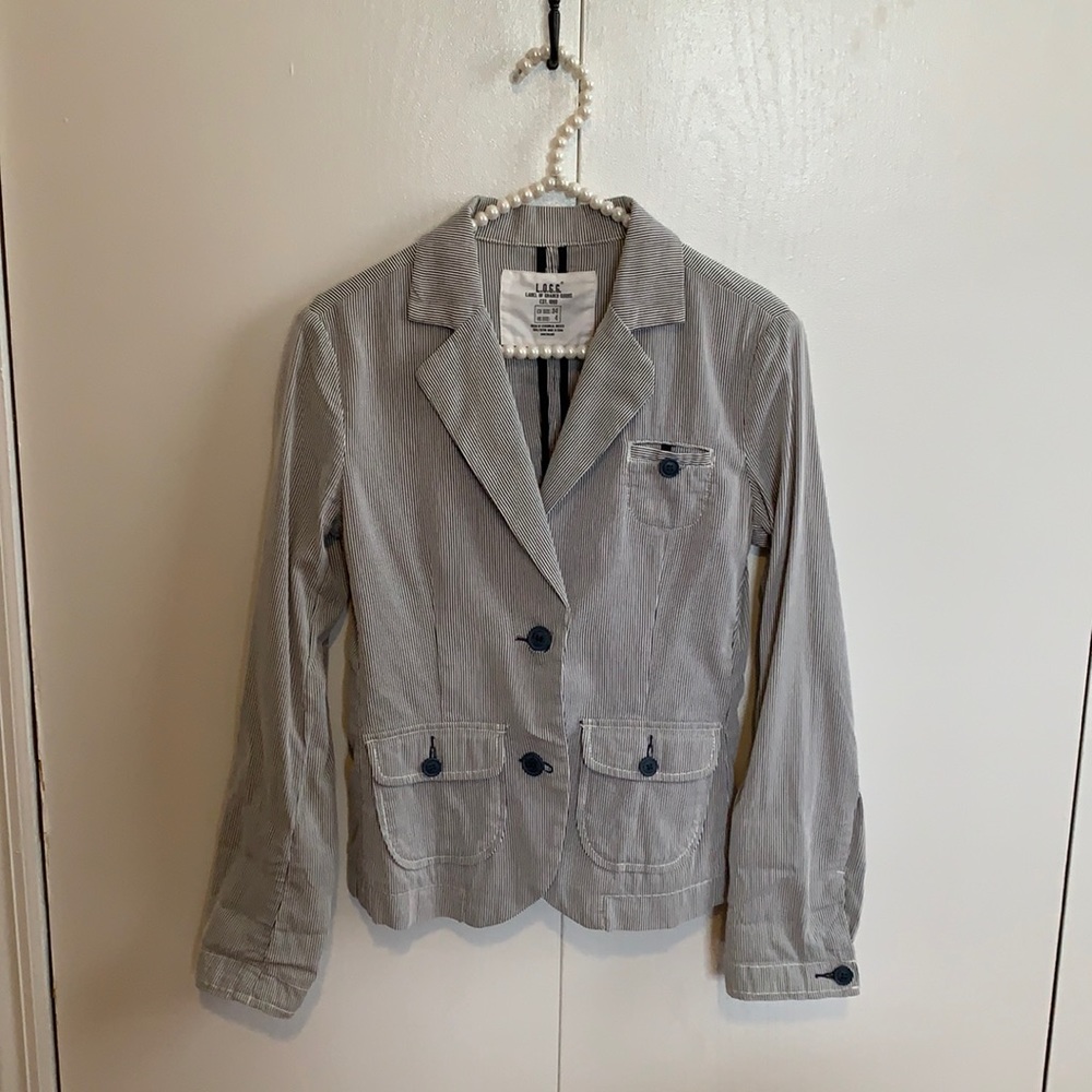 H&M seersucker jacket
